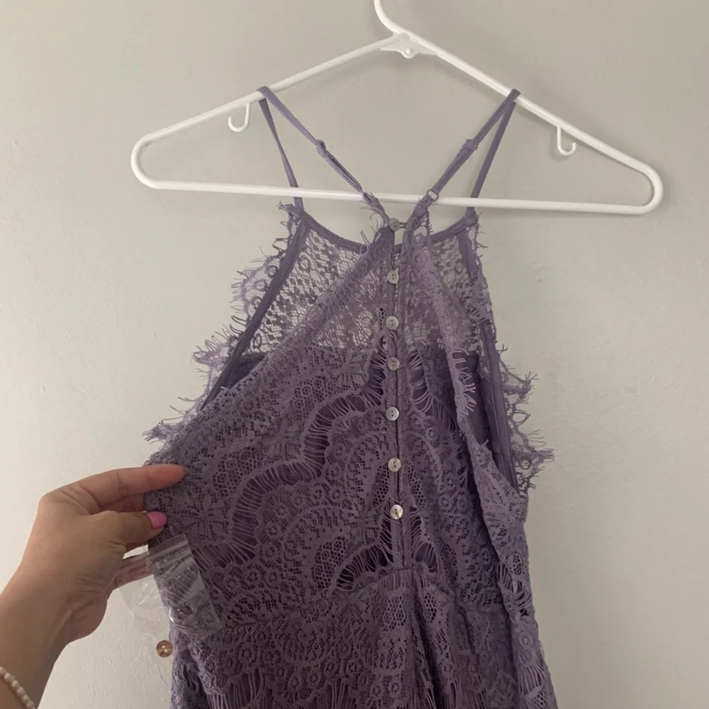 NWOT Free People she’s got it lace slip dress